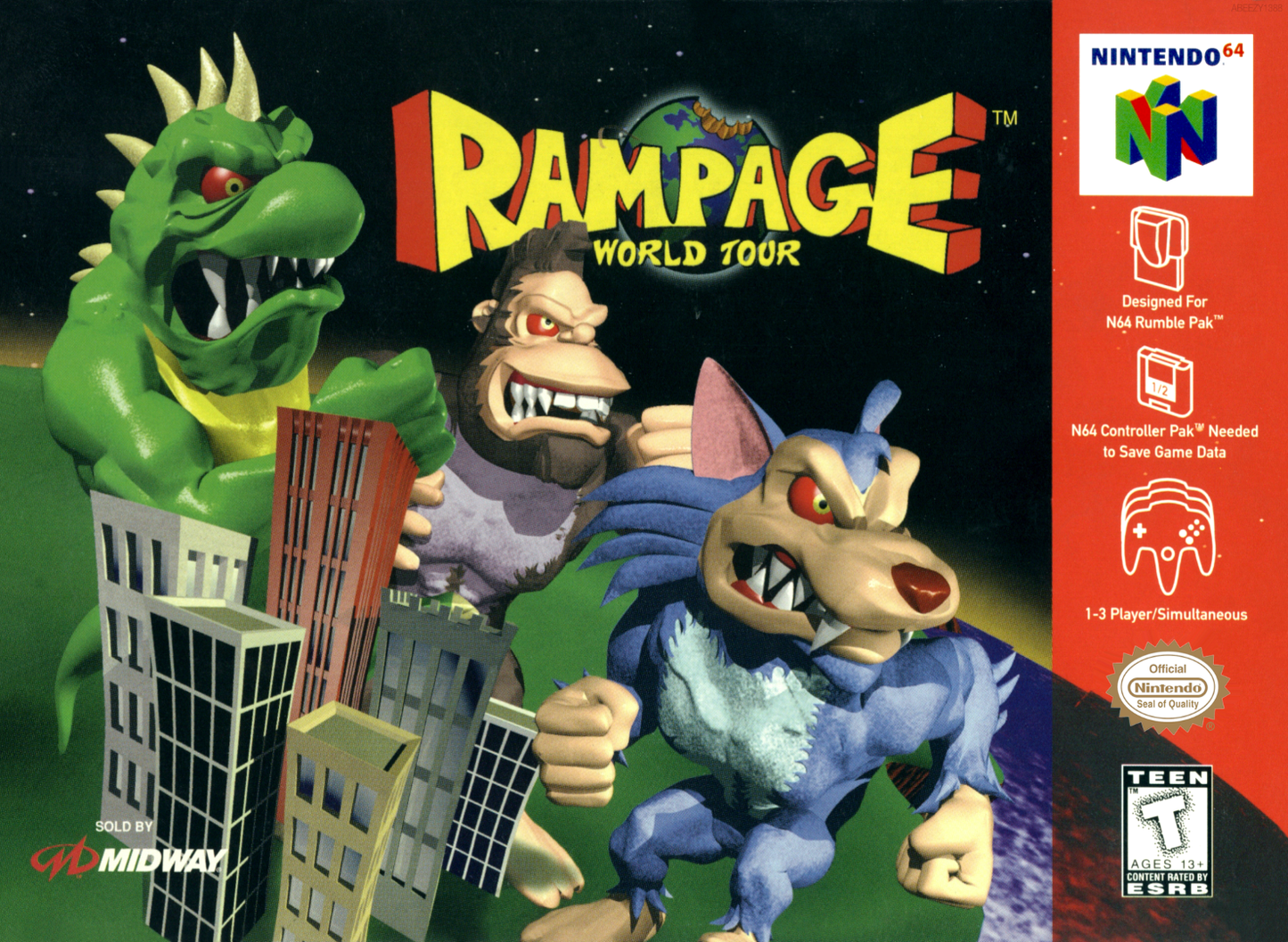 Rampage World Tour N64 Print Poster