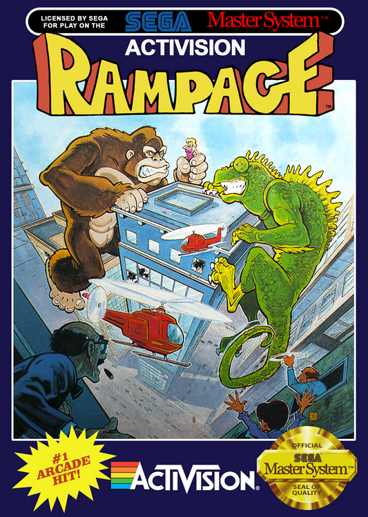 Rampage (Fanart) Sega Master System Print Poster