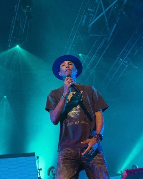 Rap Singer Pharrell Williams Glossy Keychain Music Artist Print Rapper Keychain