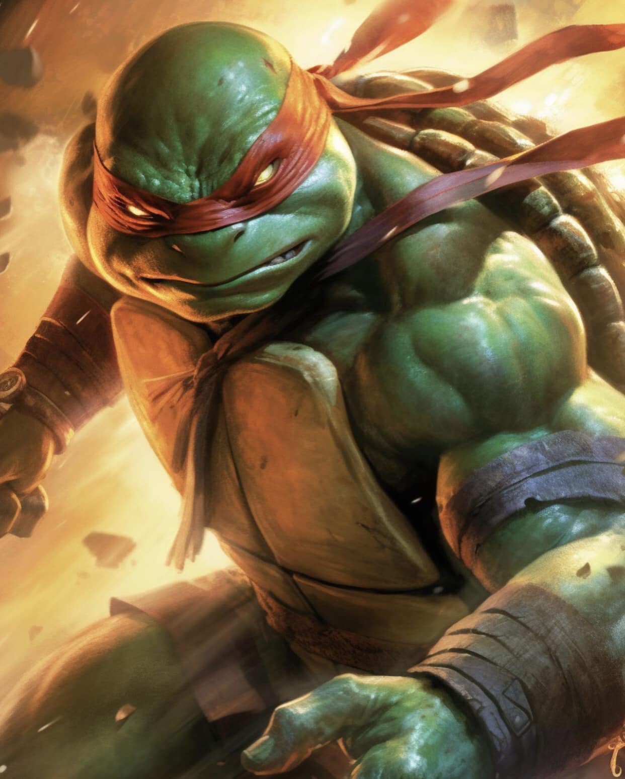 Raphael Action Pose Print Poster