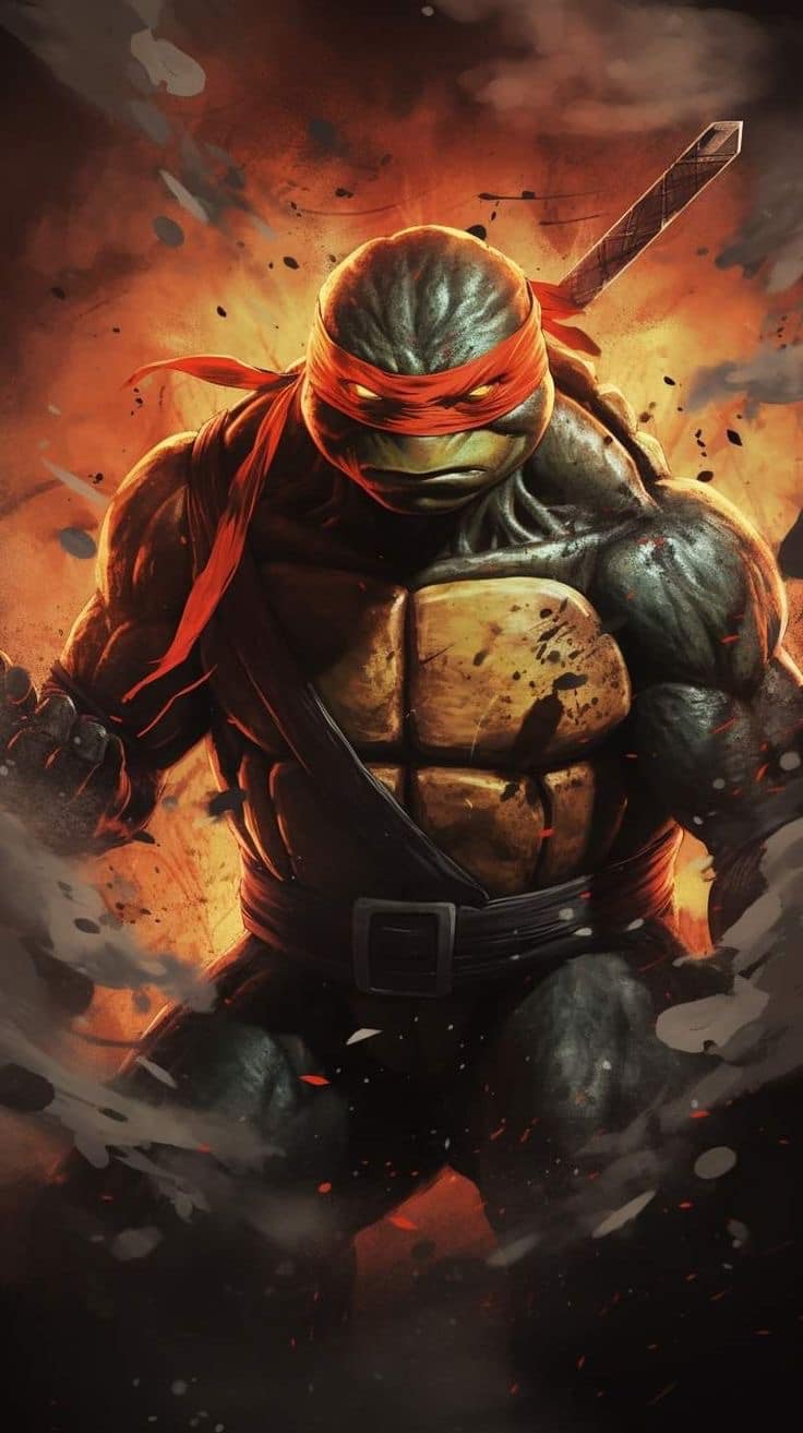 Raphael Tmnt Action Pose Print Poster