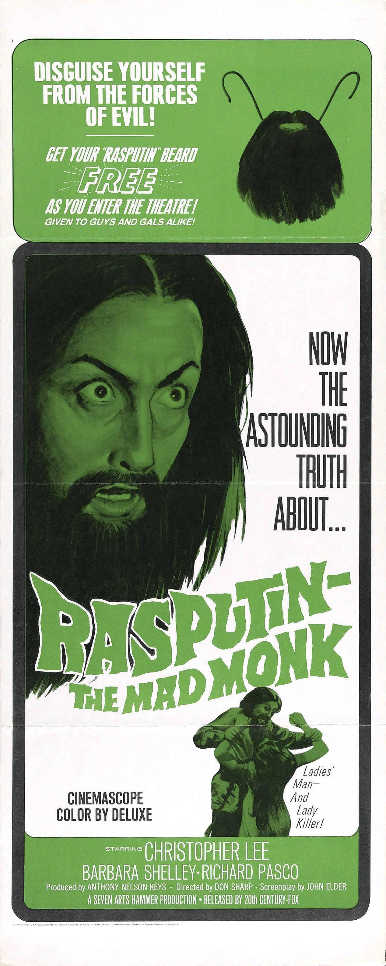 Rasputin Mad Monk 02 Movie Magnet