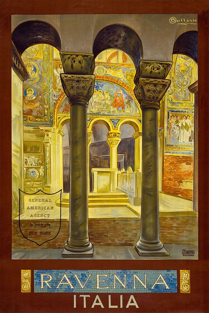 Ravenna Italy 1920S Classic Italian Vintage Style Travel Jigsaw Puzzle