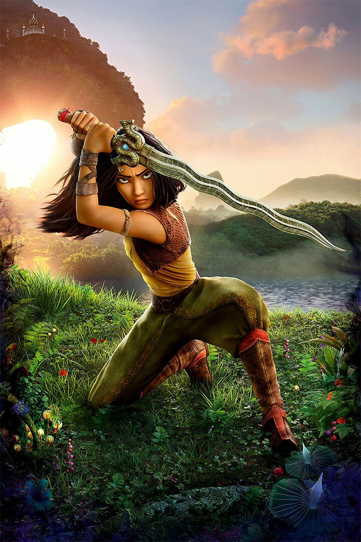 Raya And The Last Dragon Collectible Movie Sward Art Home Decor Jigsaw Puzzle