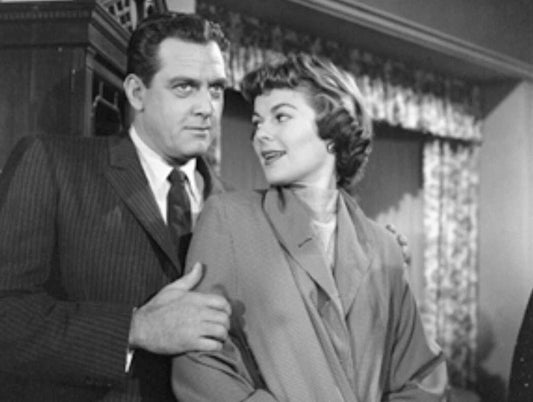 Raymond Burr & Barbara Hale Perry Mason Show Keychain Picture Keychain Print