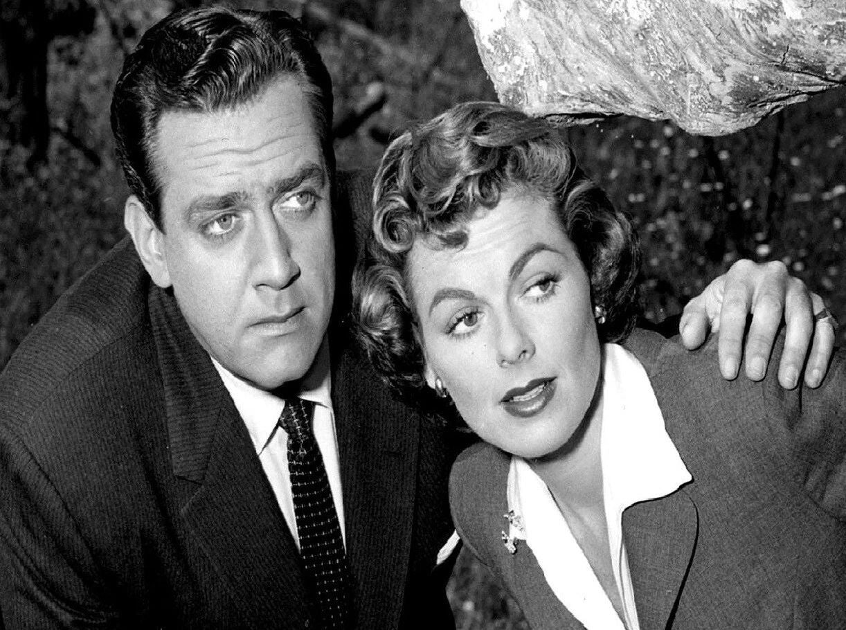 Raymond Burr & Barbara Hale Tv Show Perry Mason Keychain Picture Keychain Print 6X8