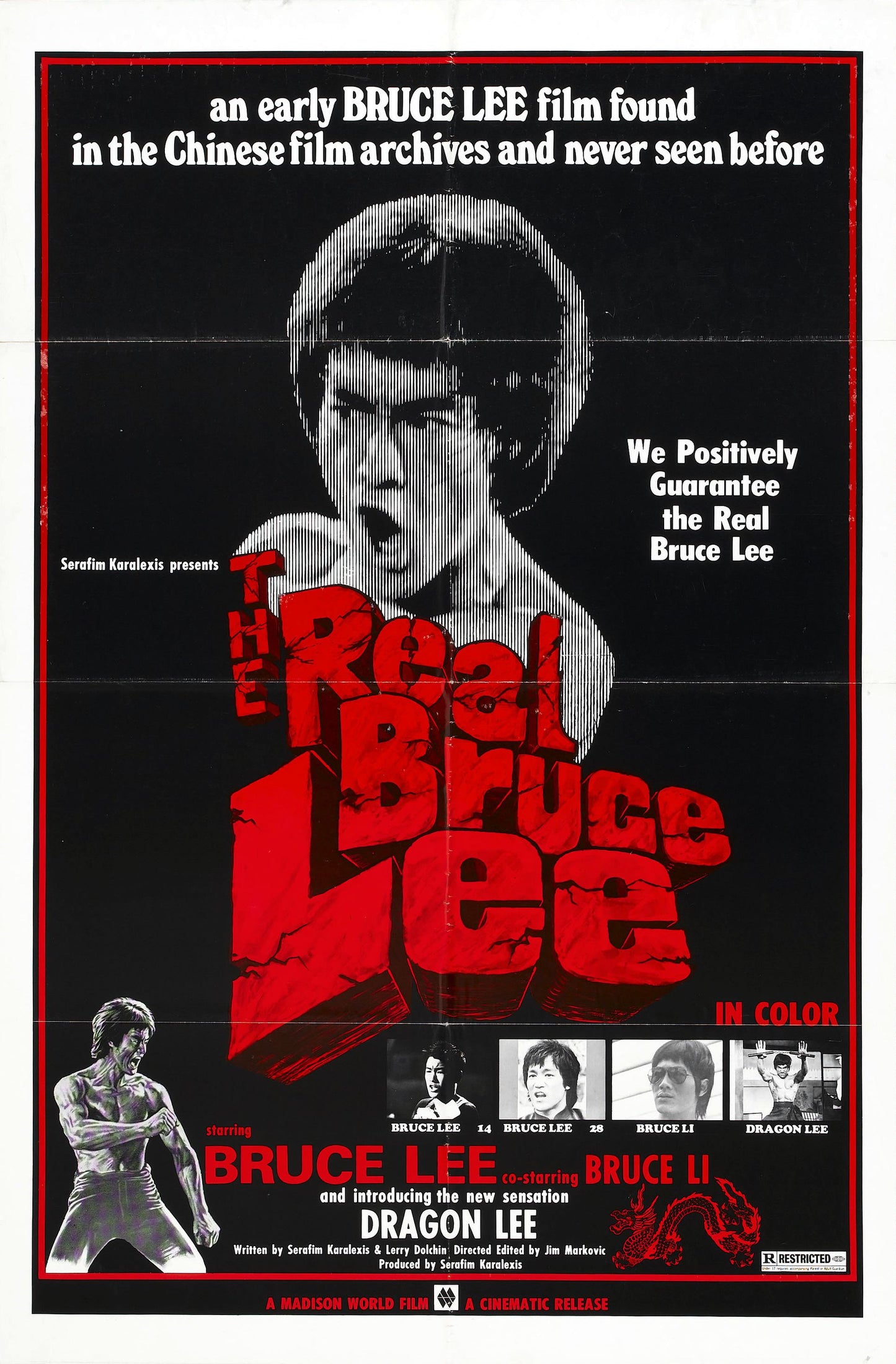 Real Bruce Lee 01 Movie Magnet