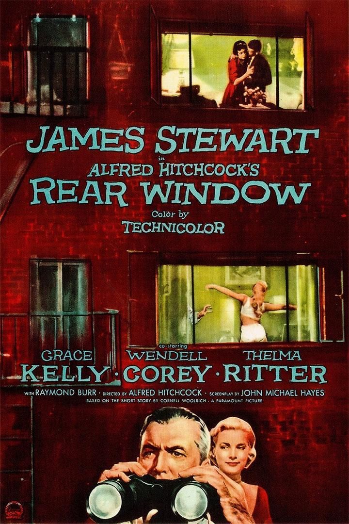Rear Window 1954 Mystery Thriller Movie Old Film Jigsaw Puzzle