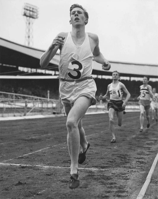Record Breaking Runner Roger Bannister Picture Keychain Print