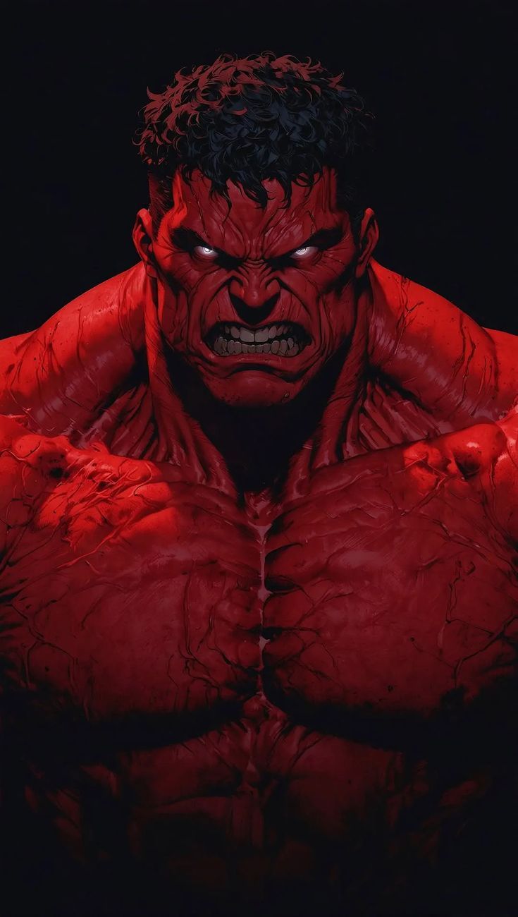 Red Hulk Portrait (2) Jigsaw Puzzle