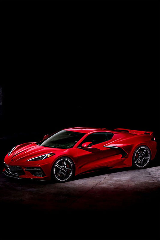 Red Corvette Stingray Classic Car 2013 Art Home Decor Jigsaw Puzzle