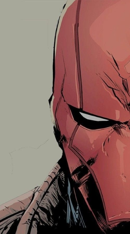 Red Hood Half Face Designer Mode 8452 Print Poster