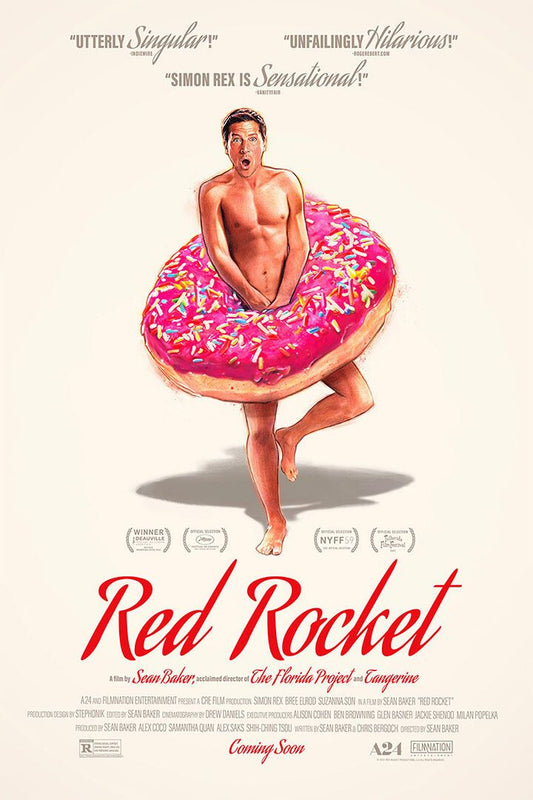 Red Rocket Movie Comedy Drama Excitement Painting Print Jigsaw Puzzle