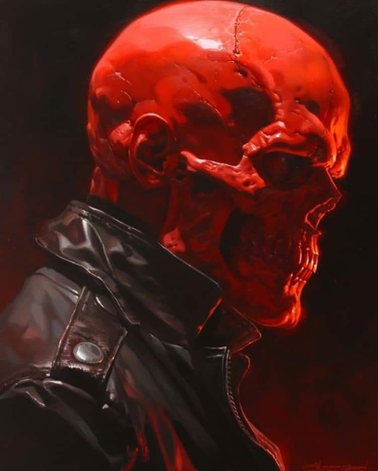 Red Skull 4532 Print Poster