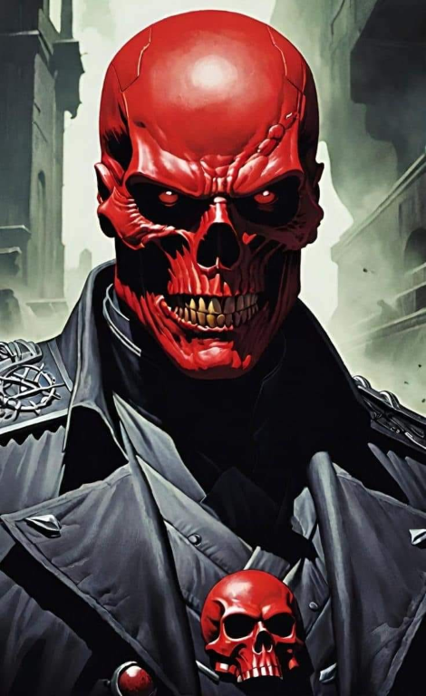 Red Skull Apocalyptic Expression 1947 Print Poster