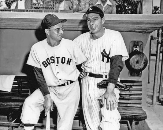 Red Sox Dom Dimaggio And Yankees Joe Dimaggio Glossy Keychain Baseball Print 2