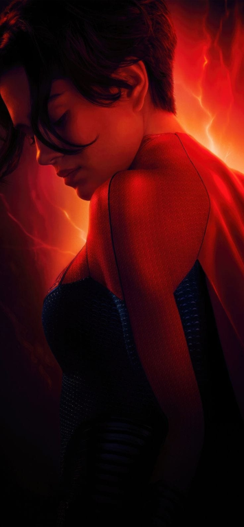 Red Suit Heroine 423 Print Poster