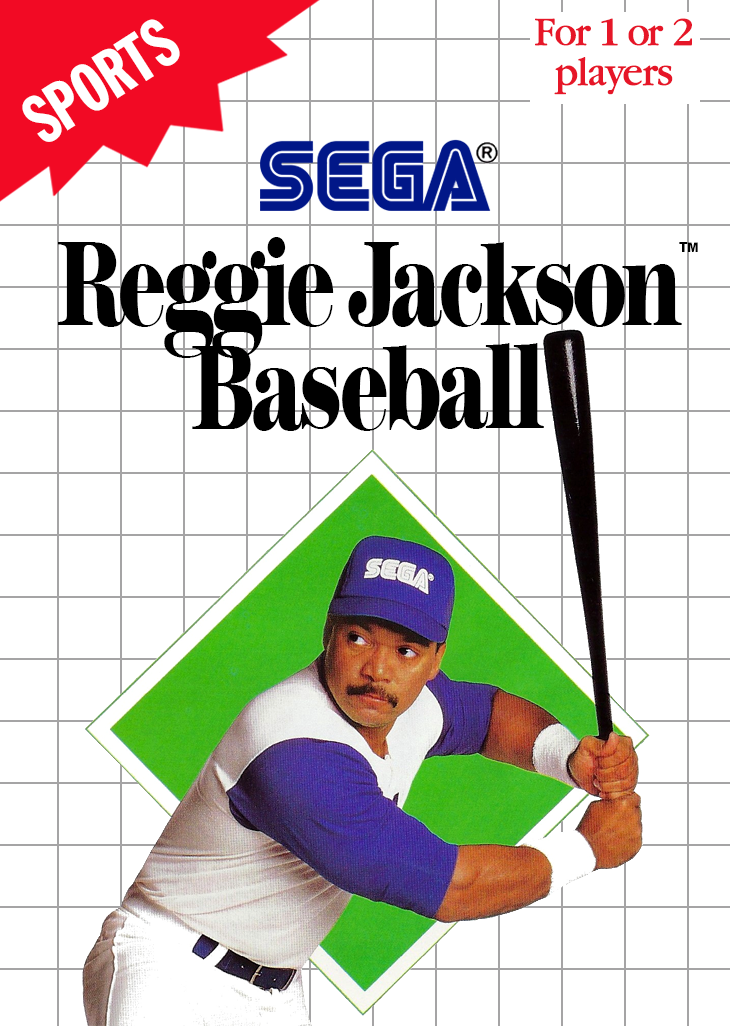 Reggie Jackson Baseball Sega Master System Print Poster