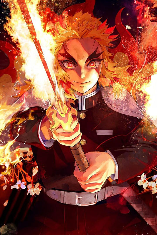 Rengoku Demon Slayer Anime Adventure Action Jigsaw Puzzle