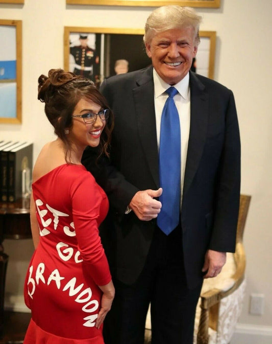 Representative Lauren Boebert W. Trump In Brandon Dress Picture Magnet Magnet