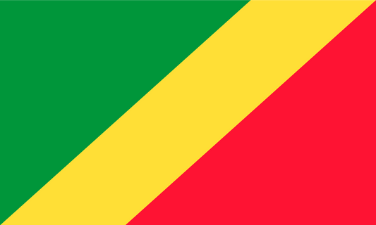 Republic Of The Congo Flag Print Poster
