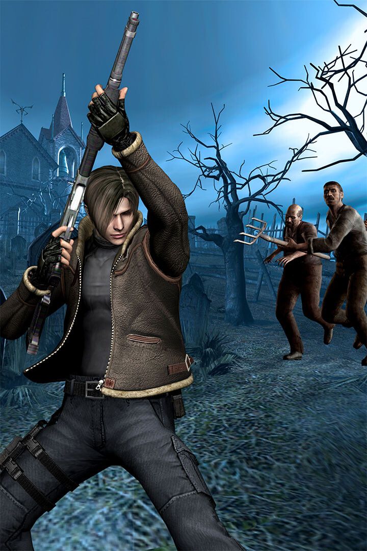 Resident Evil 4 Mask Game Print Painting Jigsaw Puzzle