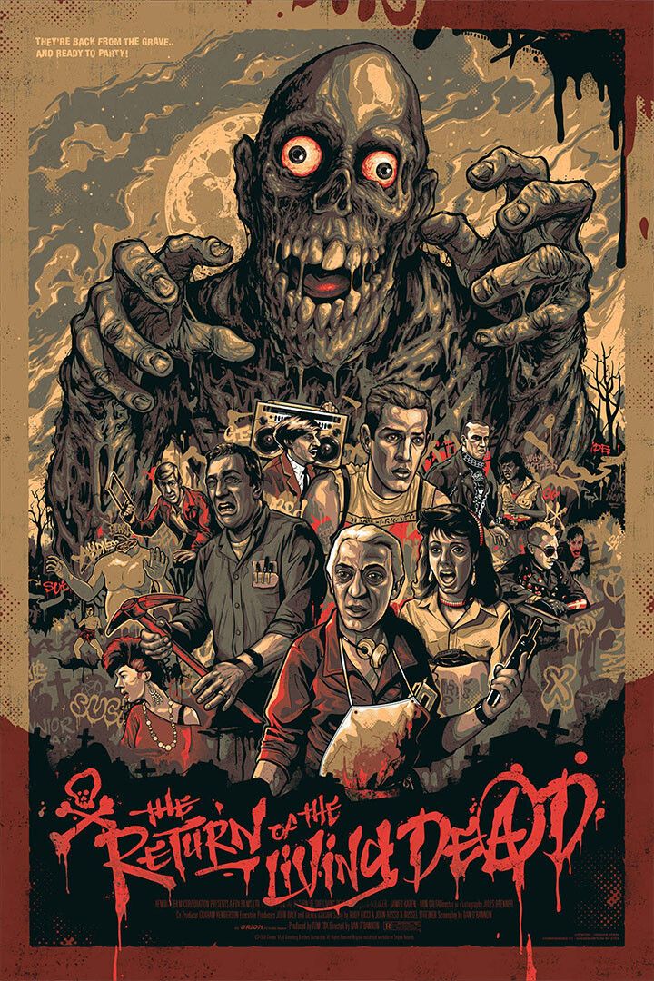 Return Of Living Dead Movie Horror Comedy Science Fiction Jigsaw Puzzle