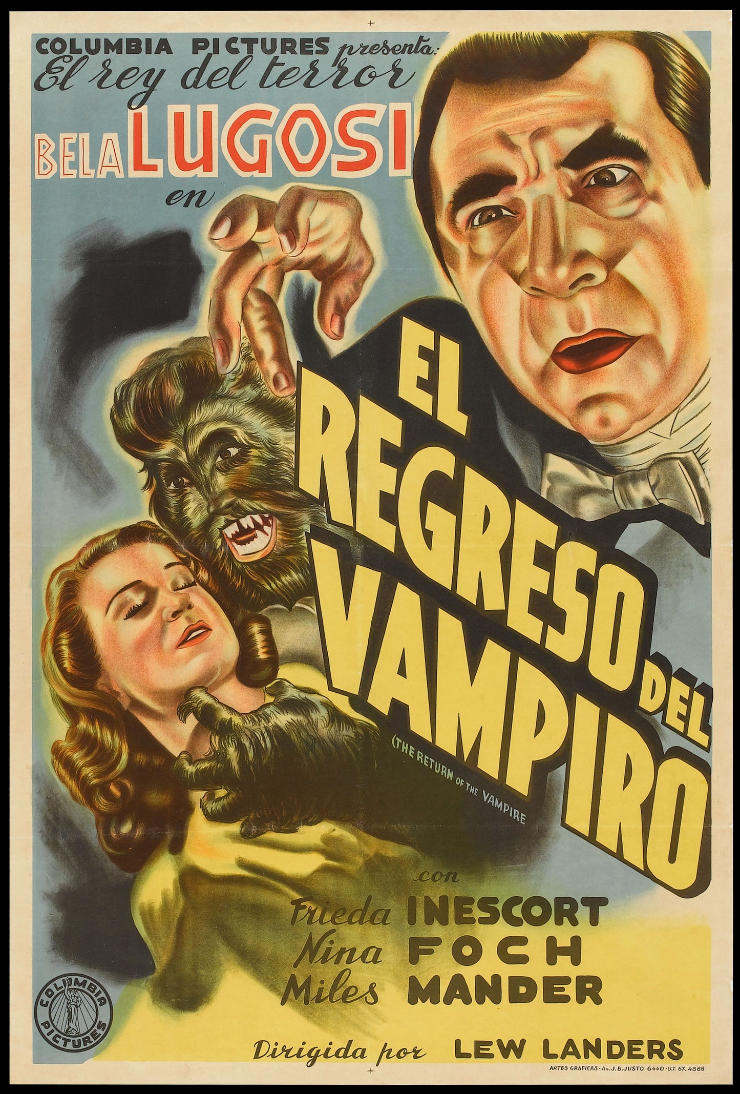 Return Of Vampire 1944 01 Movie Magnet