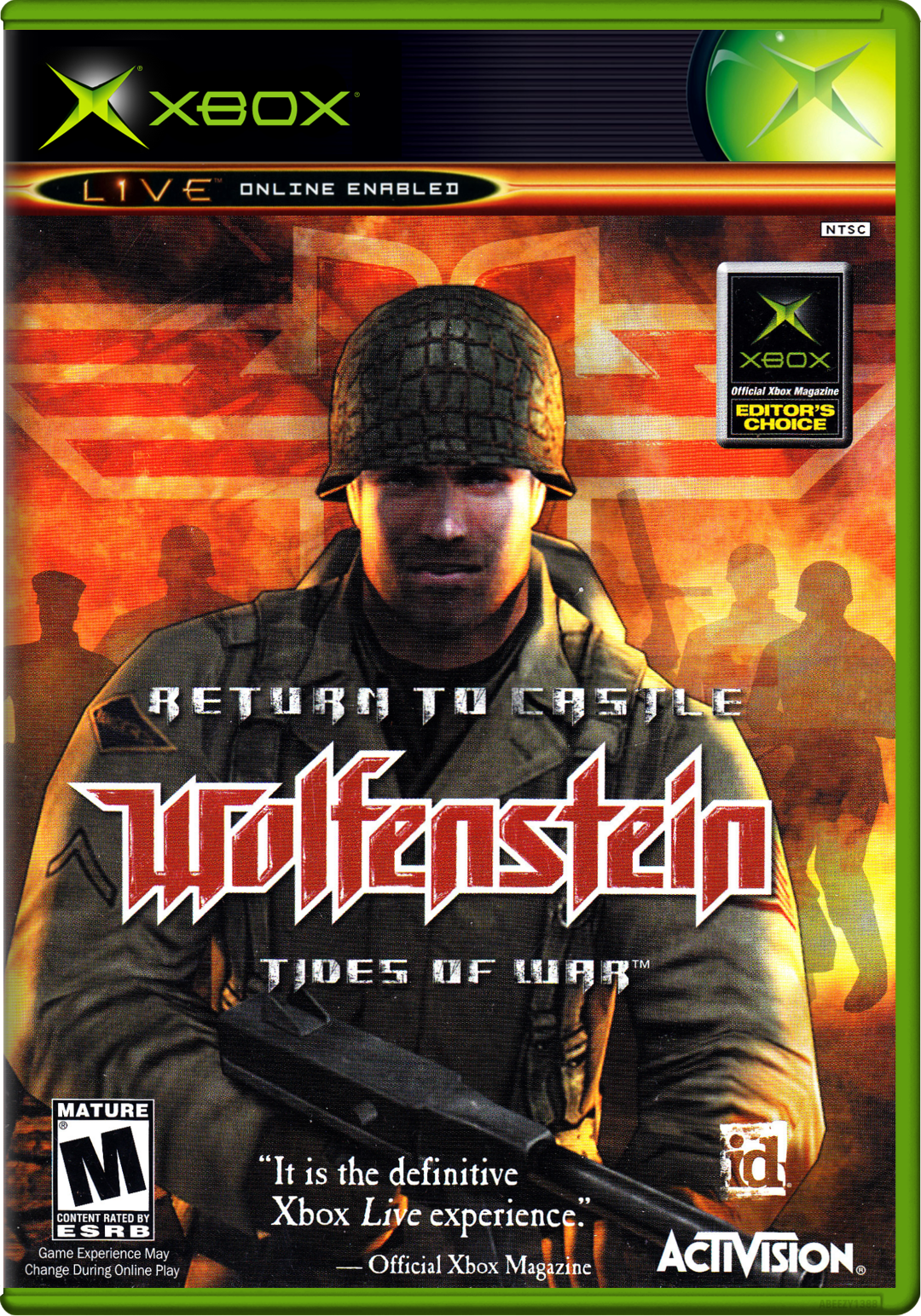 Return To Castle Wolfenstein Tides Of War (World) Xbox Print Poster