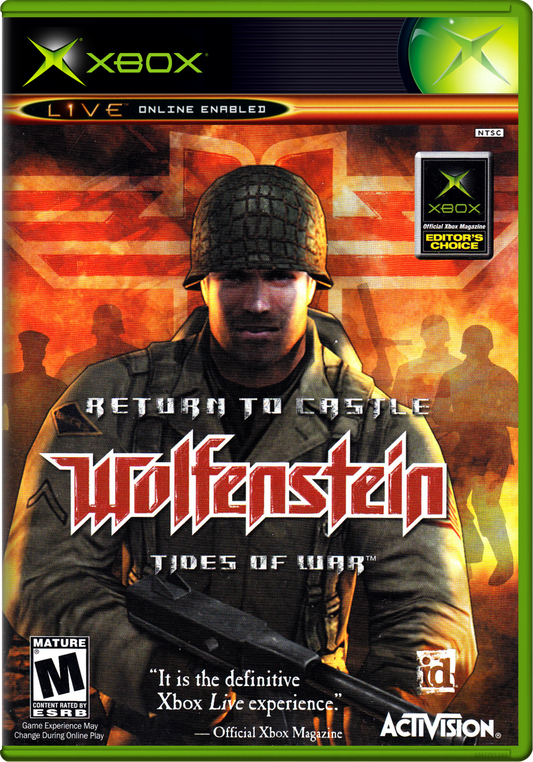 Return To Castle Wolfenstein Tides Of War (World) Xbox Print Poster