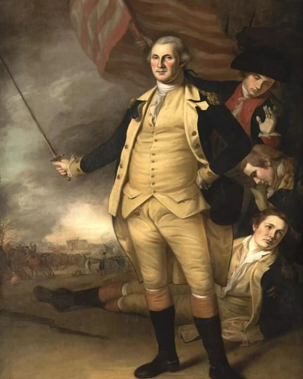 Revolutionary War George Washington Battle Of Princeton Picture Art Print