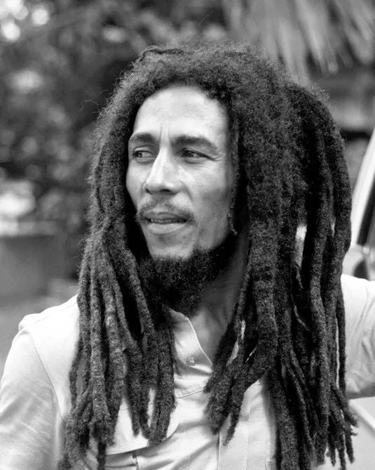 Rhythm Guitarist Singer Bob Marley Glossy Keychain Music Print Portrait Keychain
