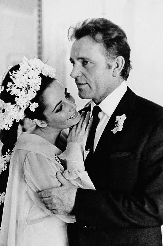 Richard Burton And Elizabeth Taylor Actresses Print Jigsaw Puzzle