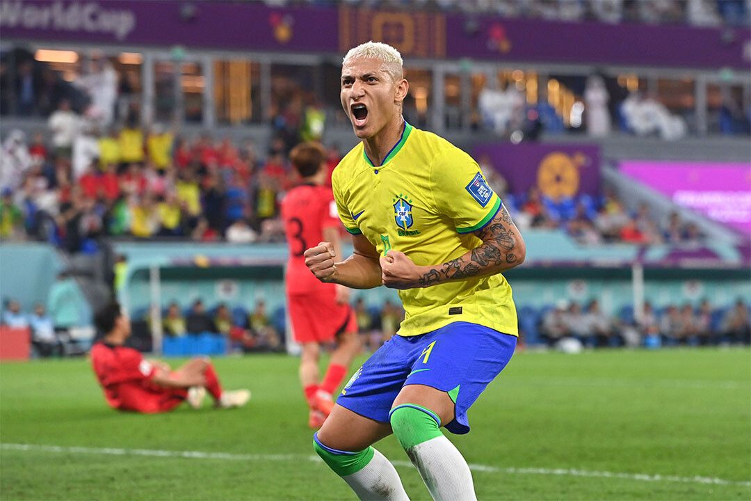 Richarlison Goal Celebration Brazil World Cup Jigsaw Puzzle
