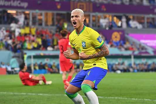 Richarlison Goal Celebration Brazil World Cup Jigsaw Puzzle