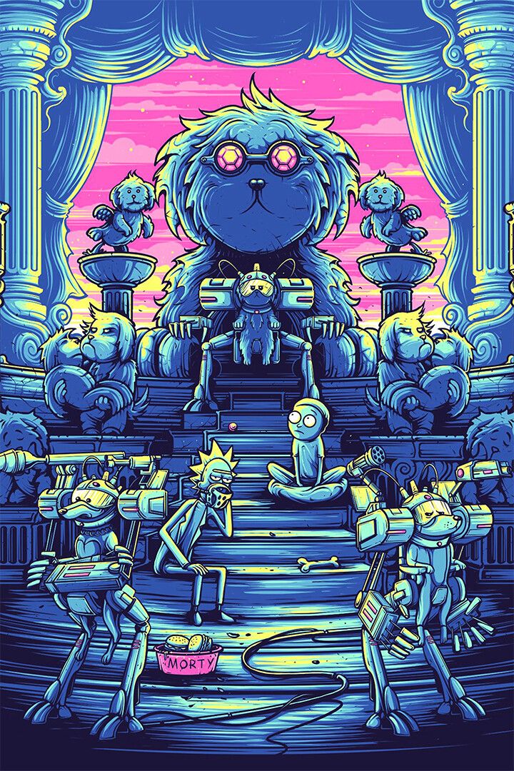 Rick And Morty Anime Action Movie Print Jigsaw Puzzle