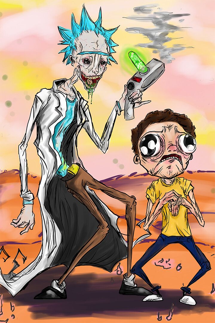 Rick And Morty Cartoon Funny Movie Animation Jigsaw Puzzle