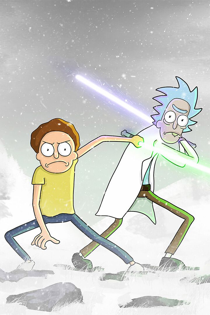Rick And Morty Movie Animation Action Print Jigsaw Puzzle