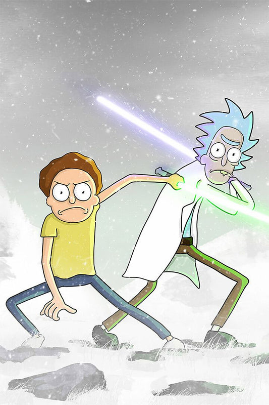 Rick And Morty Movie Animation Action Print Jigsaw Puzzle