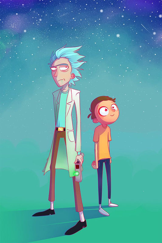 Rick And Morty Movie Animation Print Canvas Jigsaw Puzzle