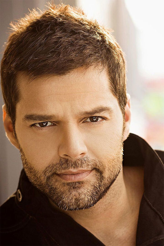 Ricky Martin Black Shirt Jigsaw Puzzle Musician Print Jigsaw Puzzle