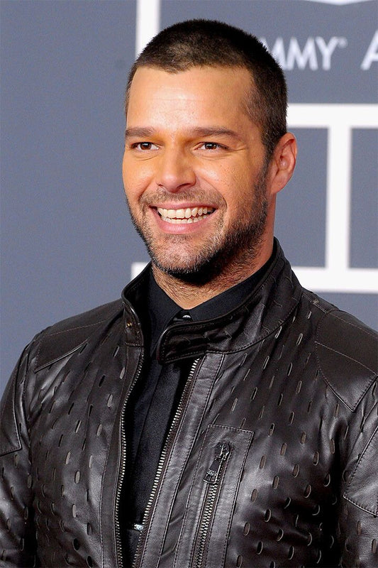 Ricky Martin Leather Jacket Jigsaw Puzzle Songwriter Jigsaw Puzzle