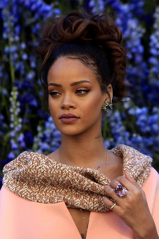 Rihanna Actress Song Writer Print Canvas Jigsaw Puzzle