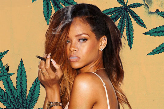 Rihanna Singer Smoking Weed Picture Painting Jigsaw Puzzle