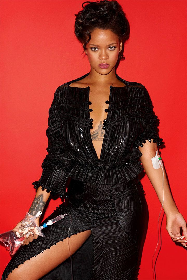 Rihanna Usa Grammy Sexy Girl Super Star Painting Jigsaw Puzzle