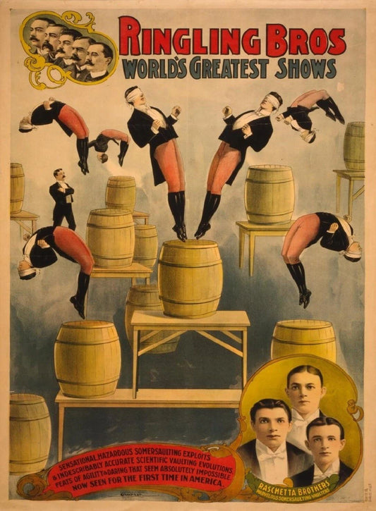 Ringling Bros World'S Greatest Show Retro Circus Magnet Ad Magnet Reprint