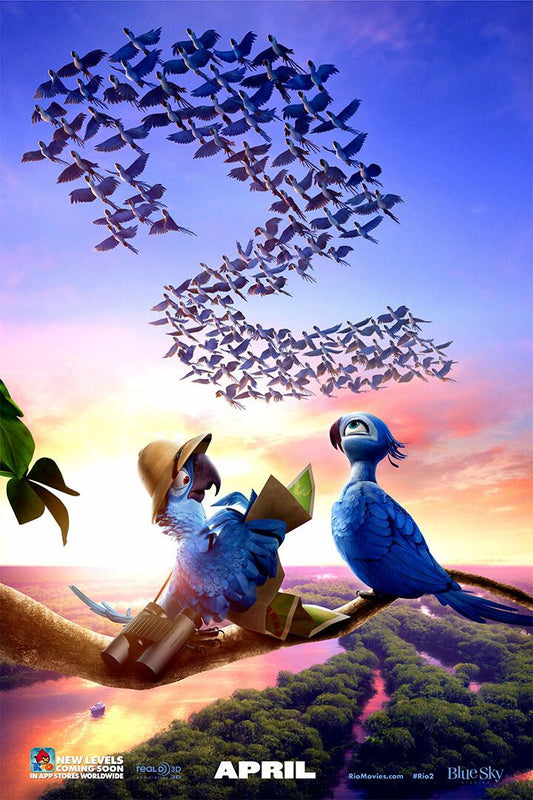 Rio 2 Parrot Monkey Jungle Movie Picture Room Decor Jigsaw Puzzle