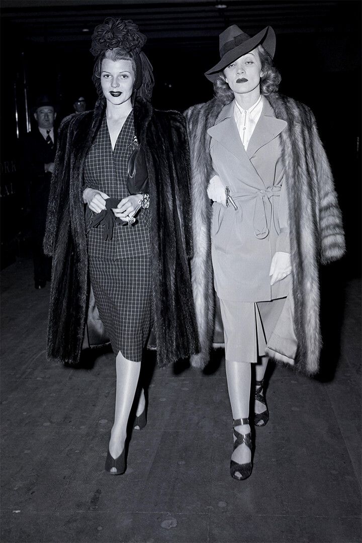 Rita Hayworth And Marlene Dietrich Print Jigsaw Puzzle