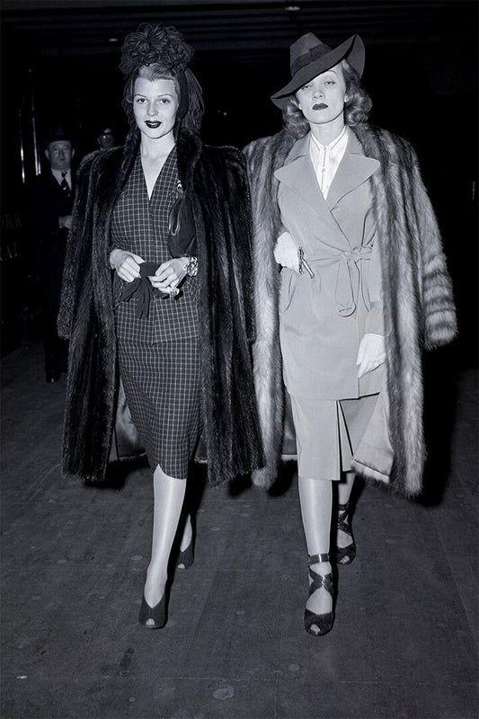Rita Hayworth And Marlene Dietrich Print Jigsaw Puzzle