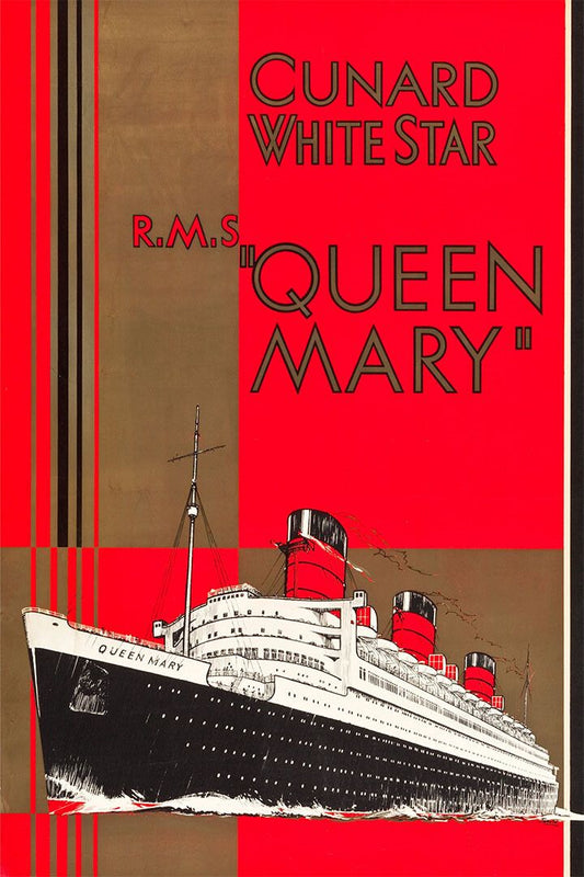 Rms Queen Mary Cunard White Star 1936 Vintage Style Travel Jigsaw Puzzle